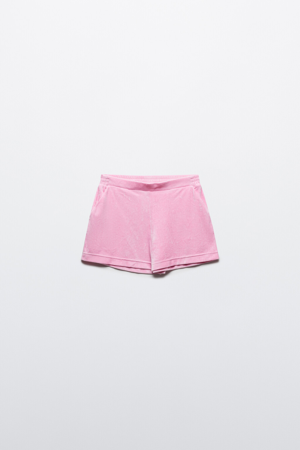 Шорты домашние из велюра - цвет розовый - 7