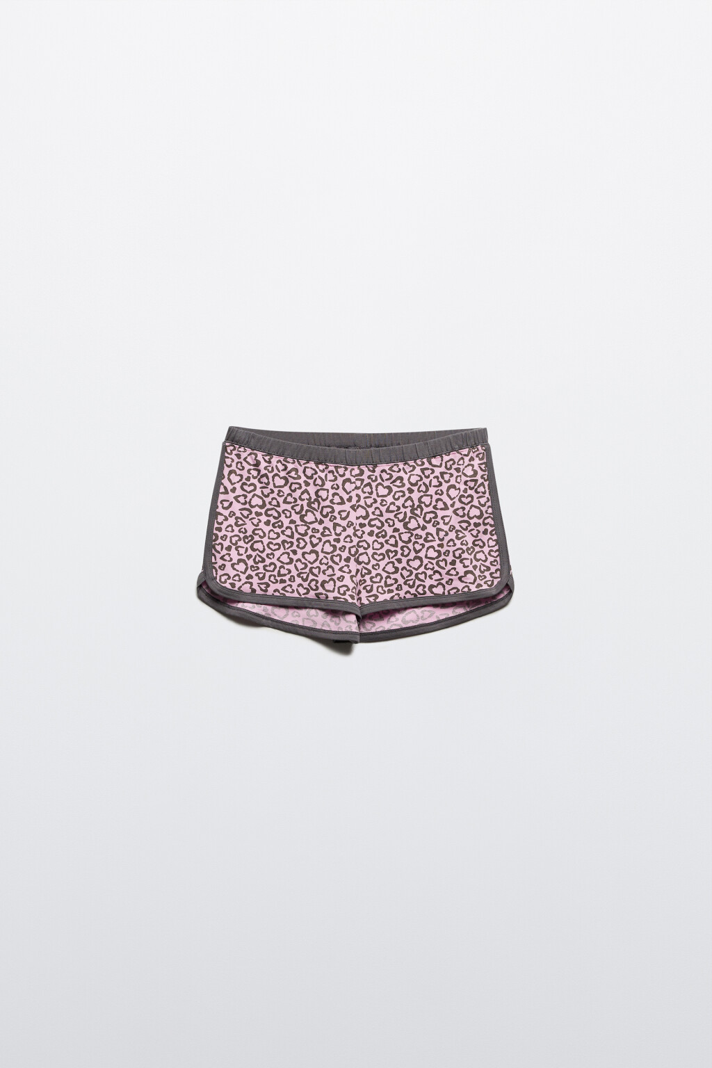 Шорты домашние хлопковые с принтом - цвет розовый - 6