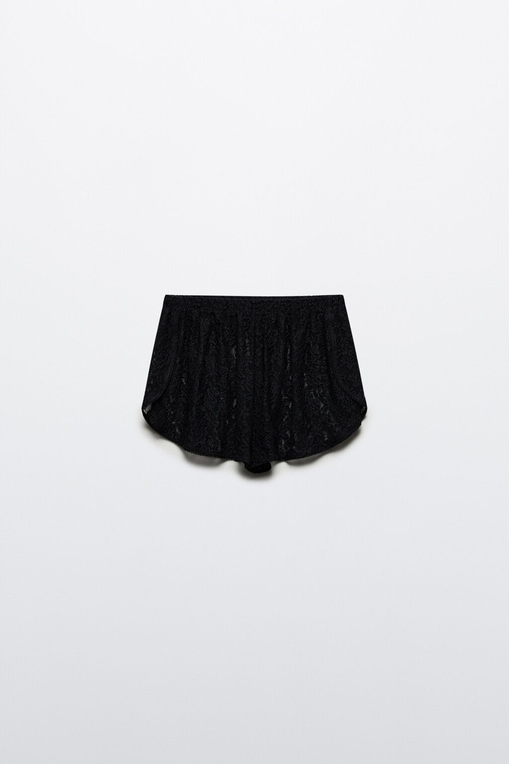 Шорты домашние кружевные - цвет черный - 7
