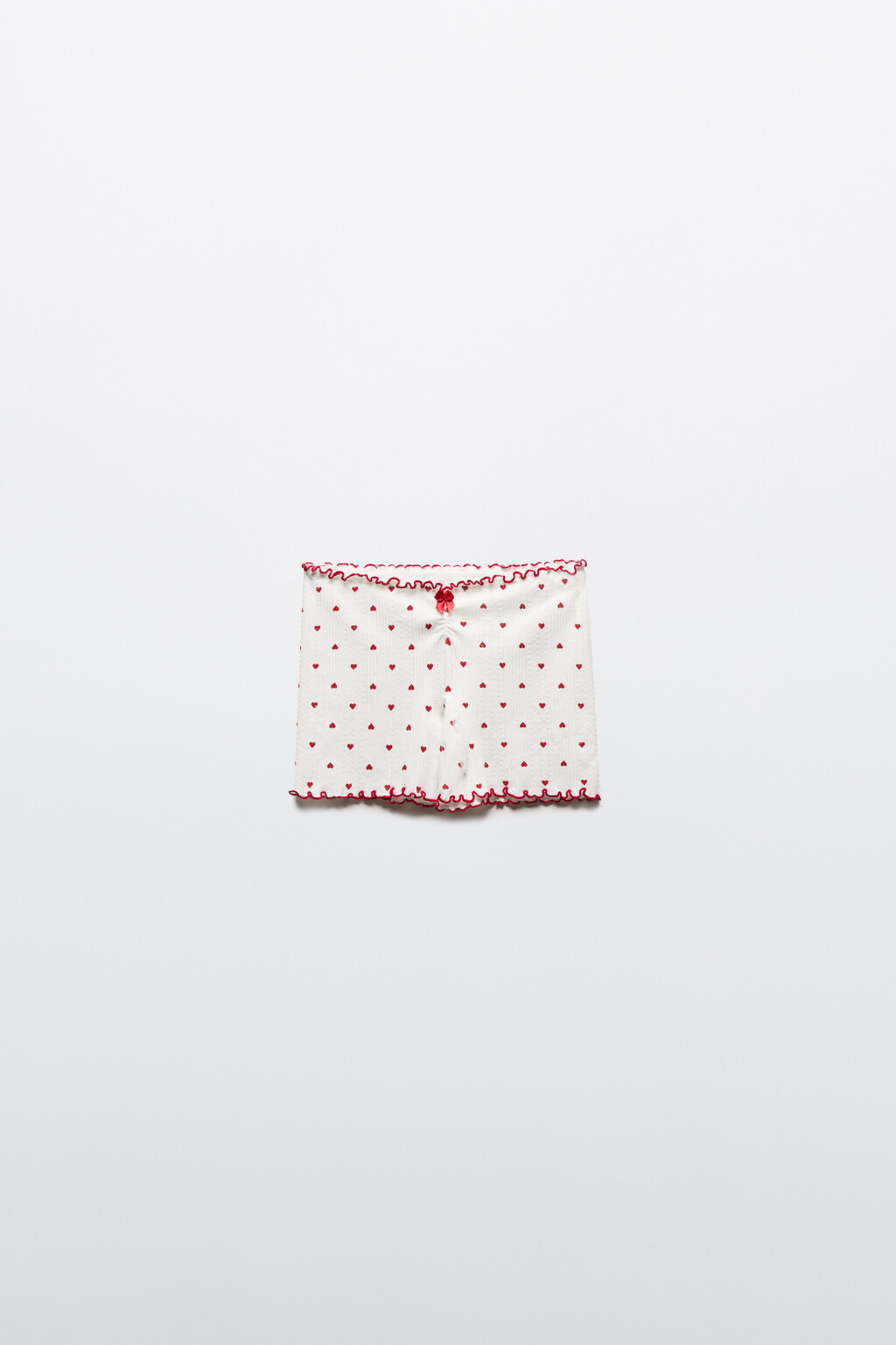 Шорты домашние бесшовные с принтом - цвет красный - 8