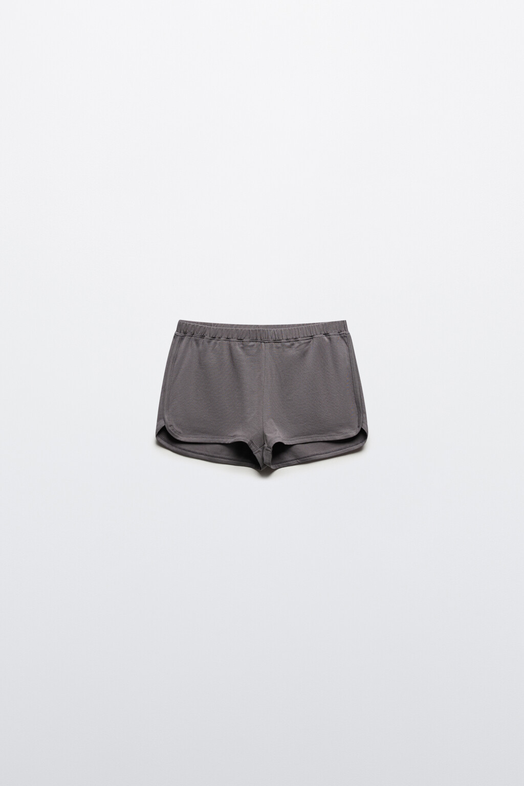 Шорты домашние из хлопкового трикотажа - цвет серый - 7