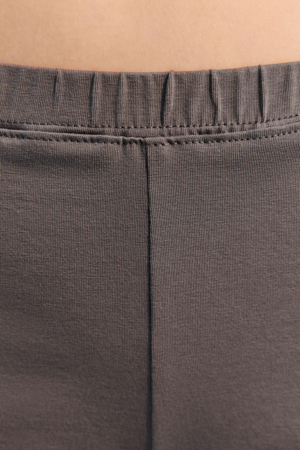 Шорты домашние из хлопкового трикотажа - цвет серый - 5