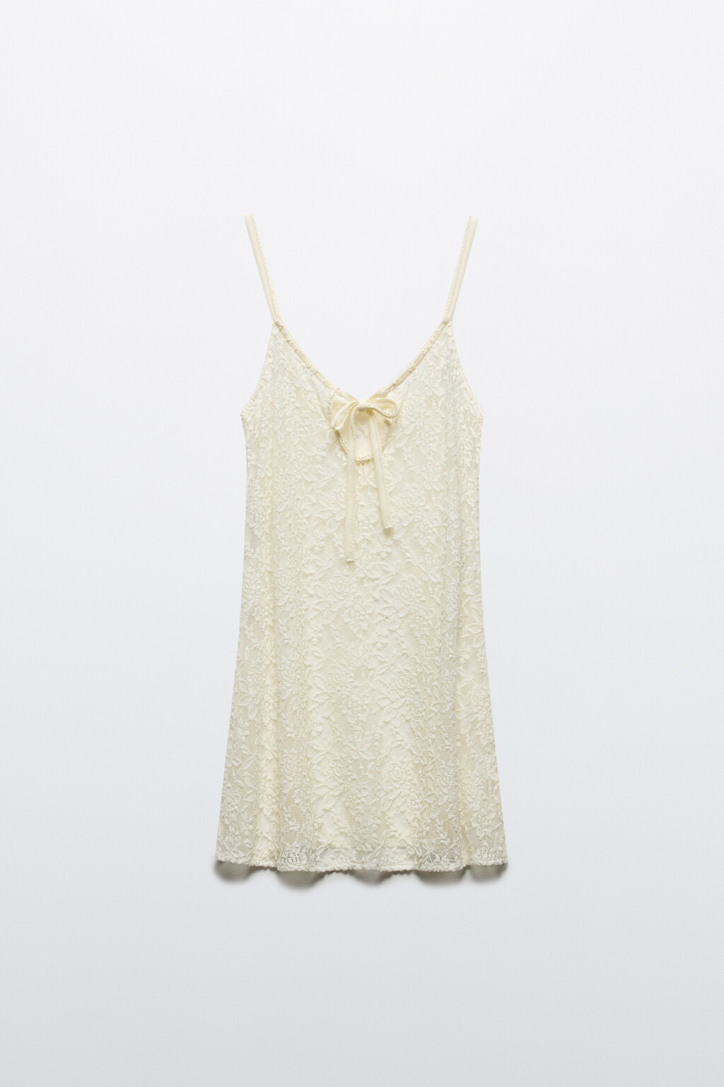 Платье-комбинация домашнее кружевное - цвет ванильный - 8