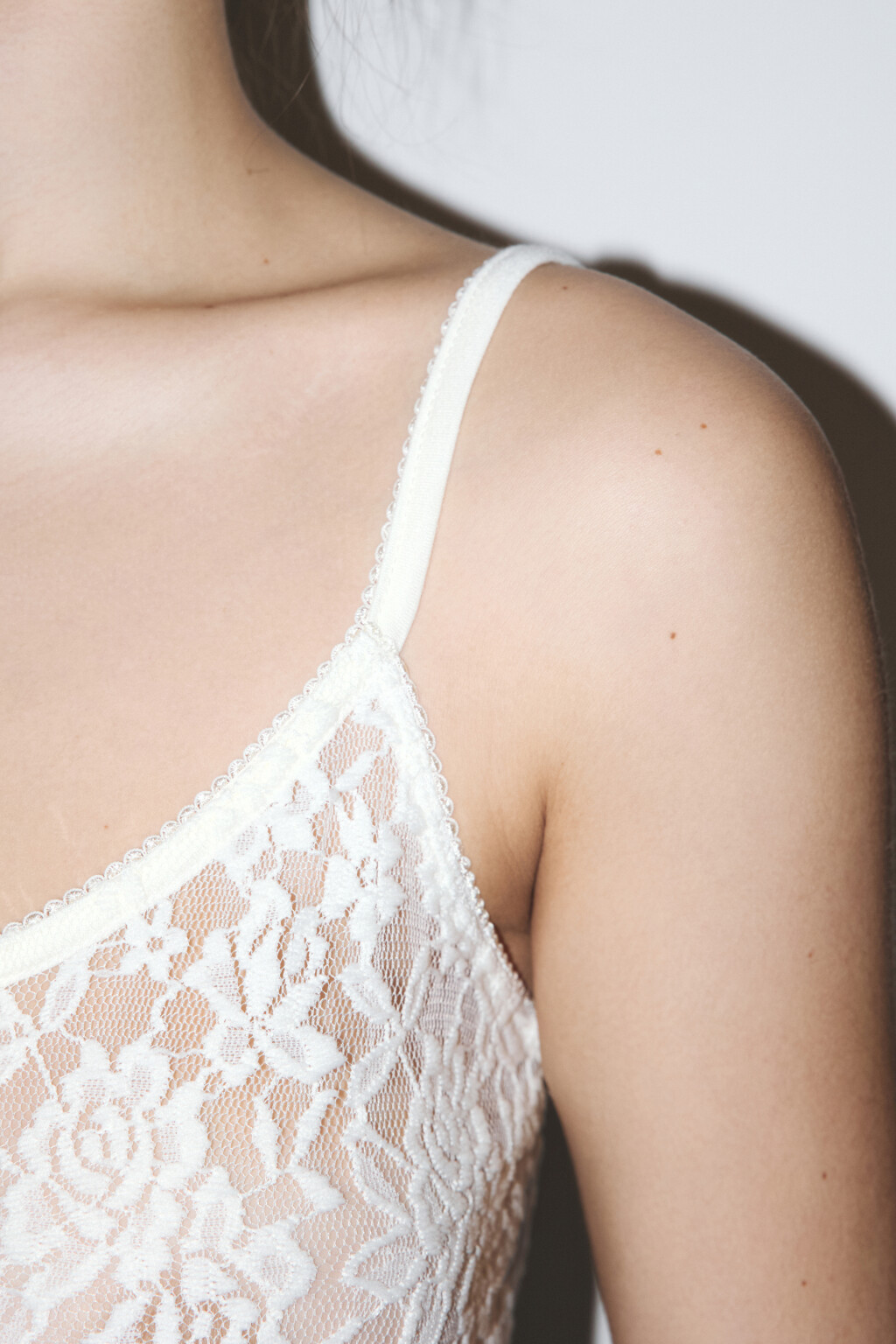 Платье-комбинация домашнее кружевное - цвет ванильный - 6
