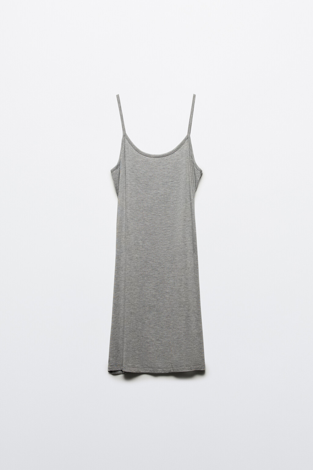 Платье-майка домашнее из вискозы - цвет серый - 7