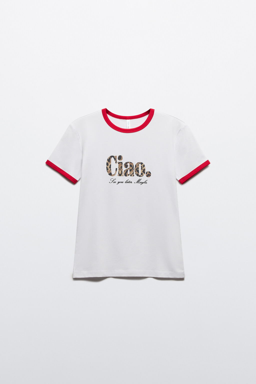 Футболка-топ домашняя с принтом - цвет белый - 7