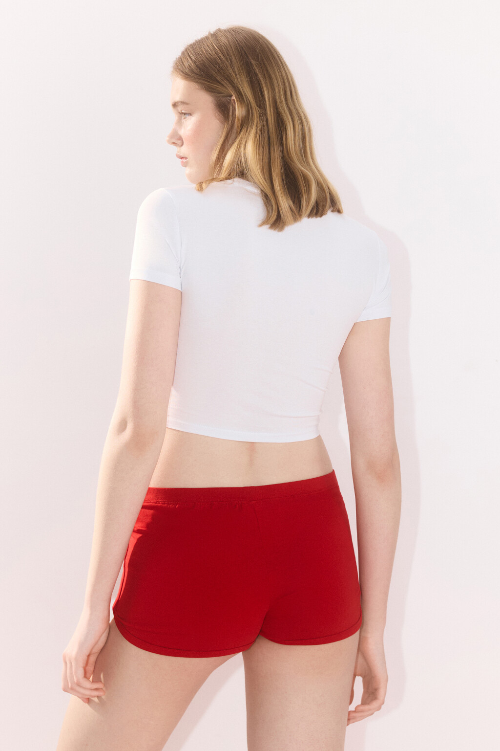 Футболка-топ домашняя с принтом - цвет белый - 6