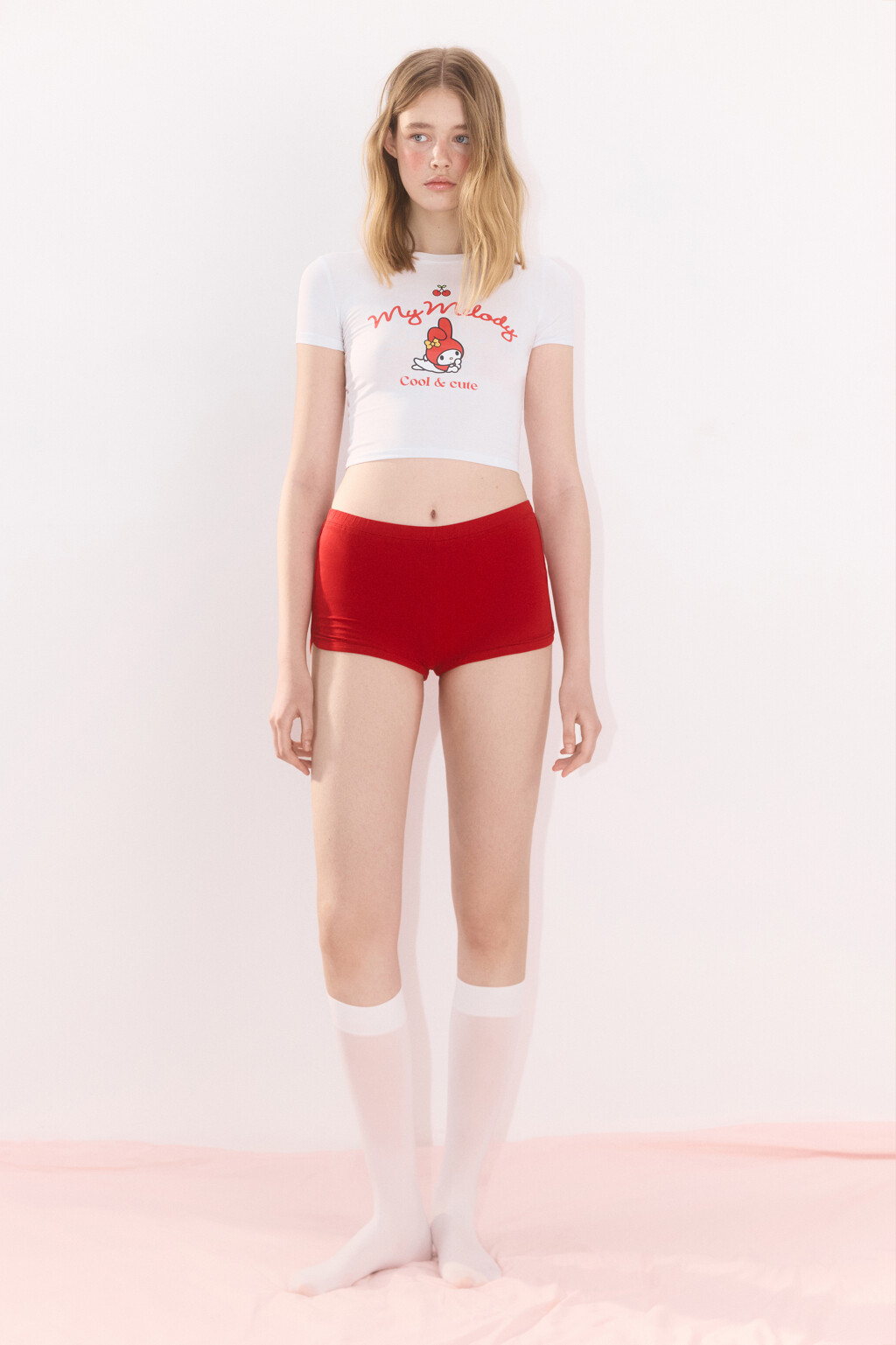 Футболка-топ домашняя с принтом - цвет белый - 7