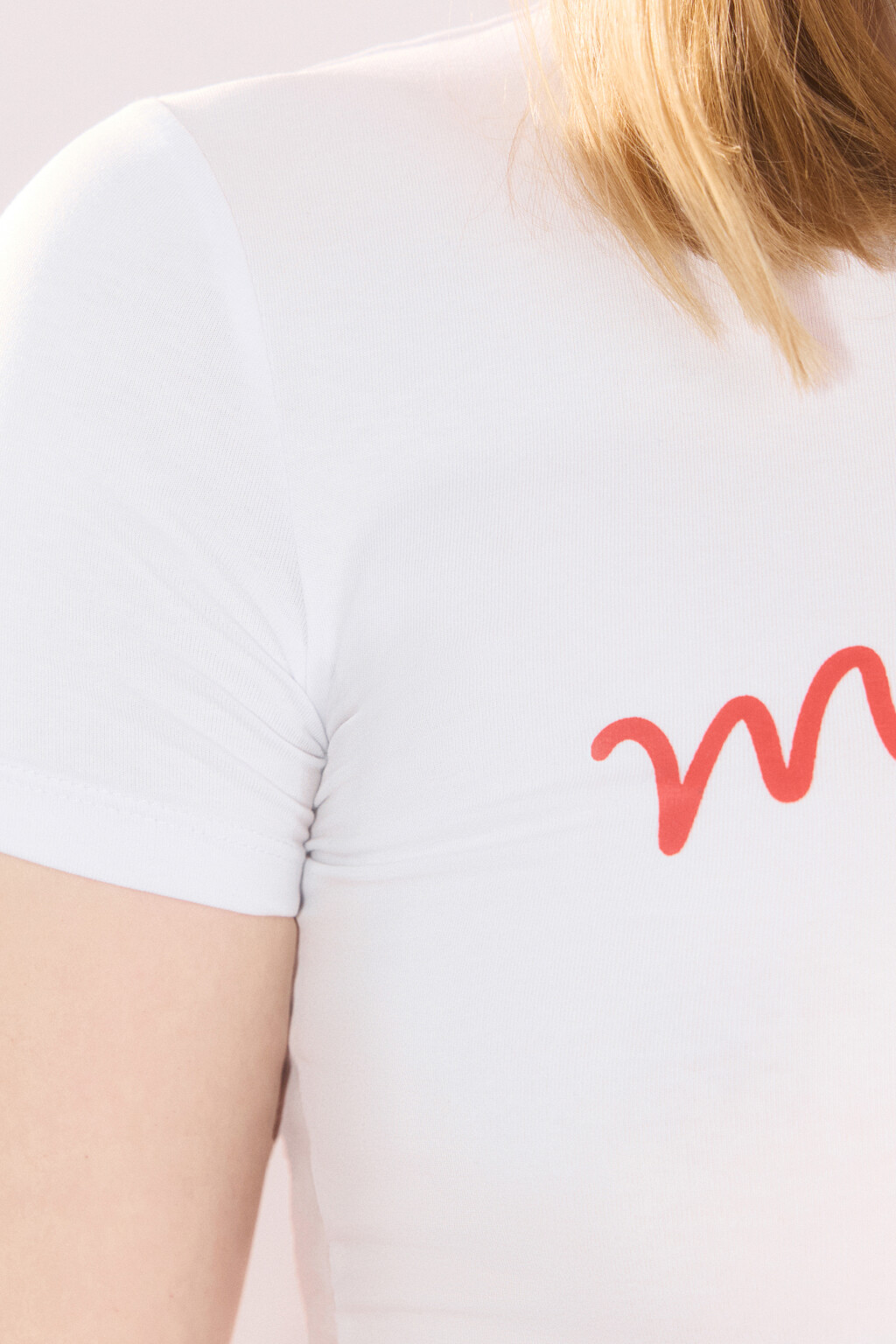 Футболка-топ домашняя с принтом - цвет белый - 9