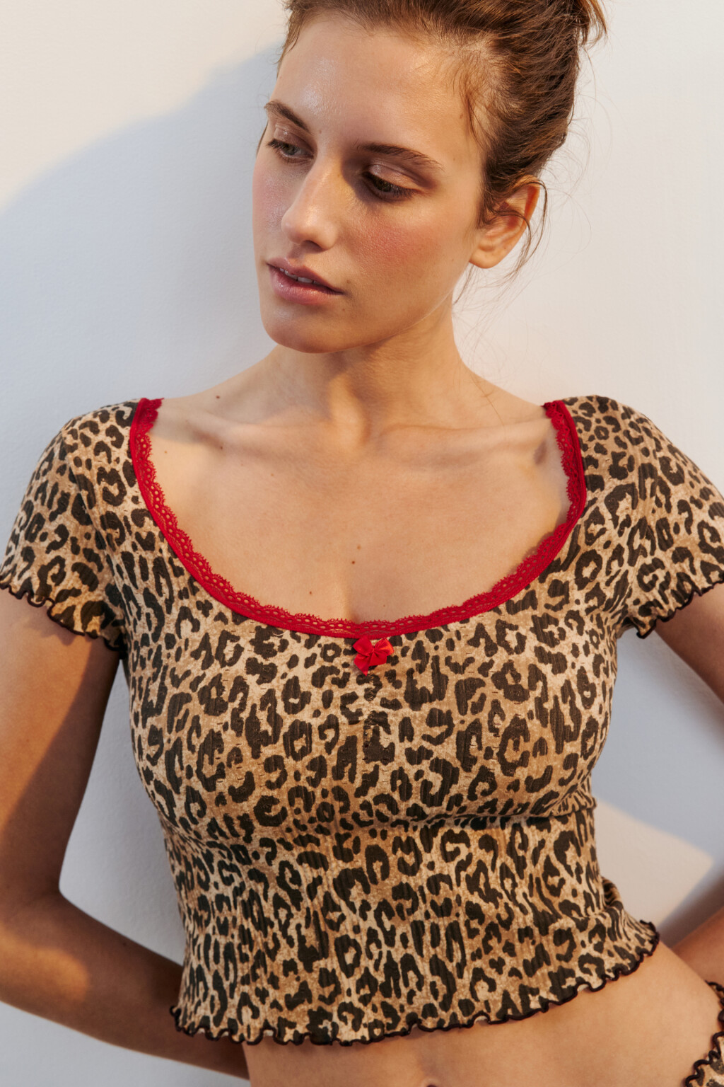 Футболка домашняя бесшовная с принтом - цвет мультиколор - 1