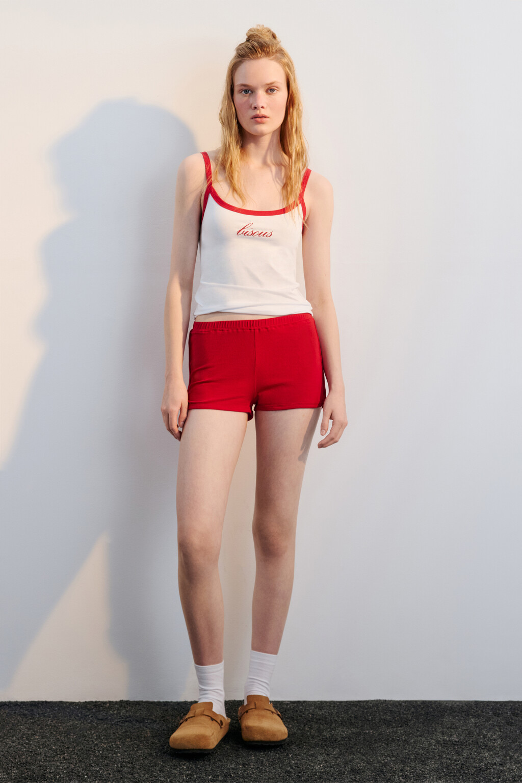 Майка домашняя хлопковая с принтом - цвет белый - 4