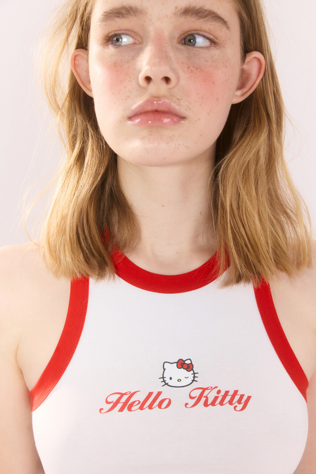 Майка домашняя хлопковая с принтом - цвет белый - 6