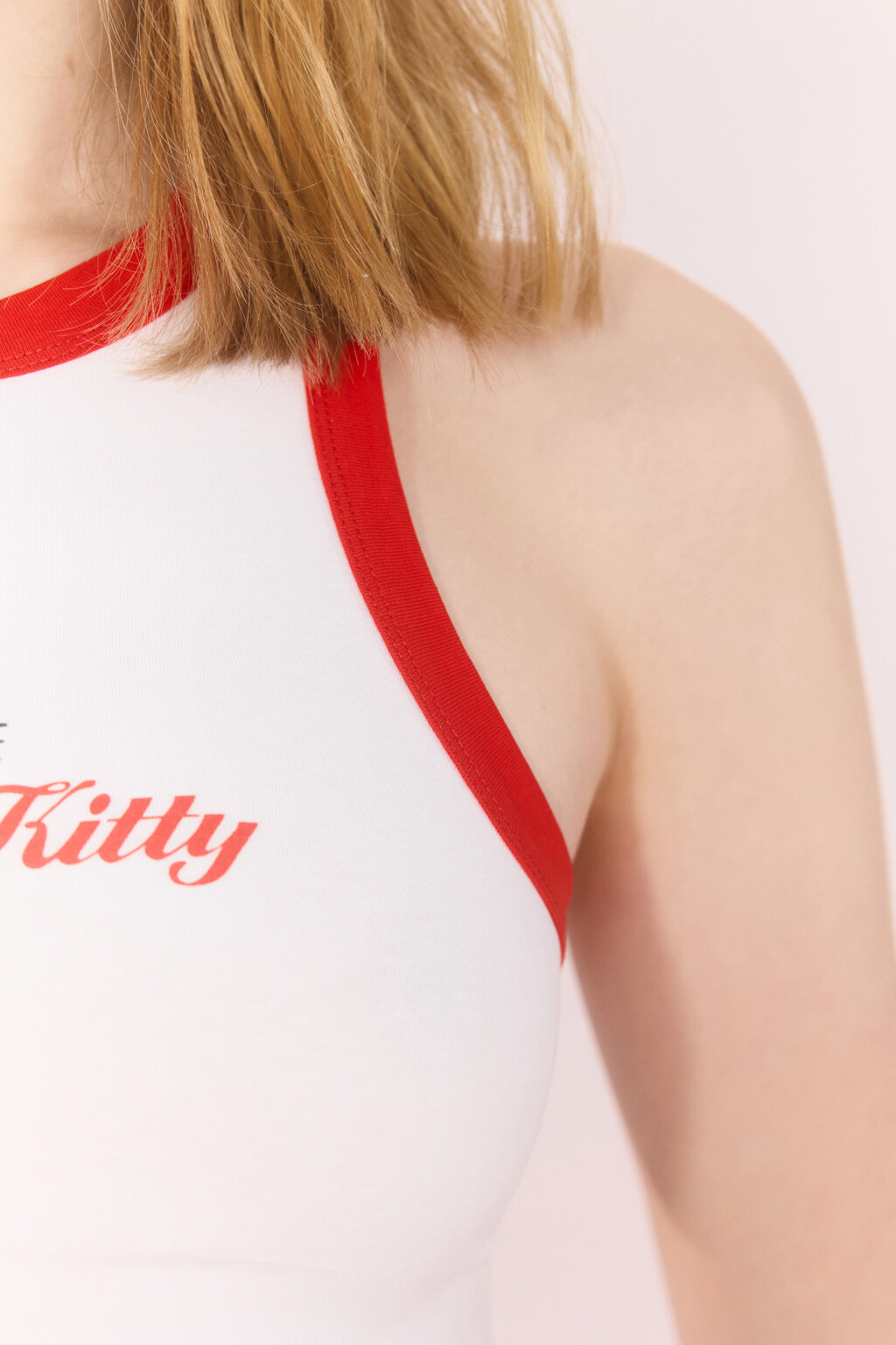 Майка домашняя хлопковая с принтом - цвет белый - 7