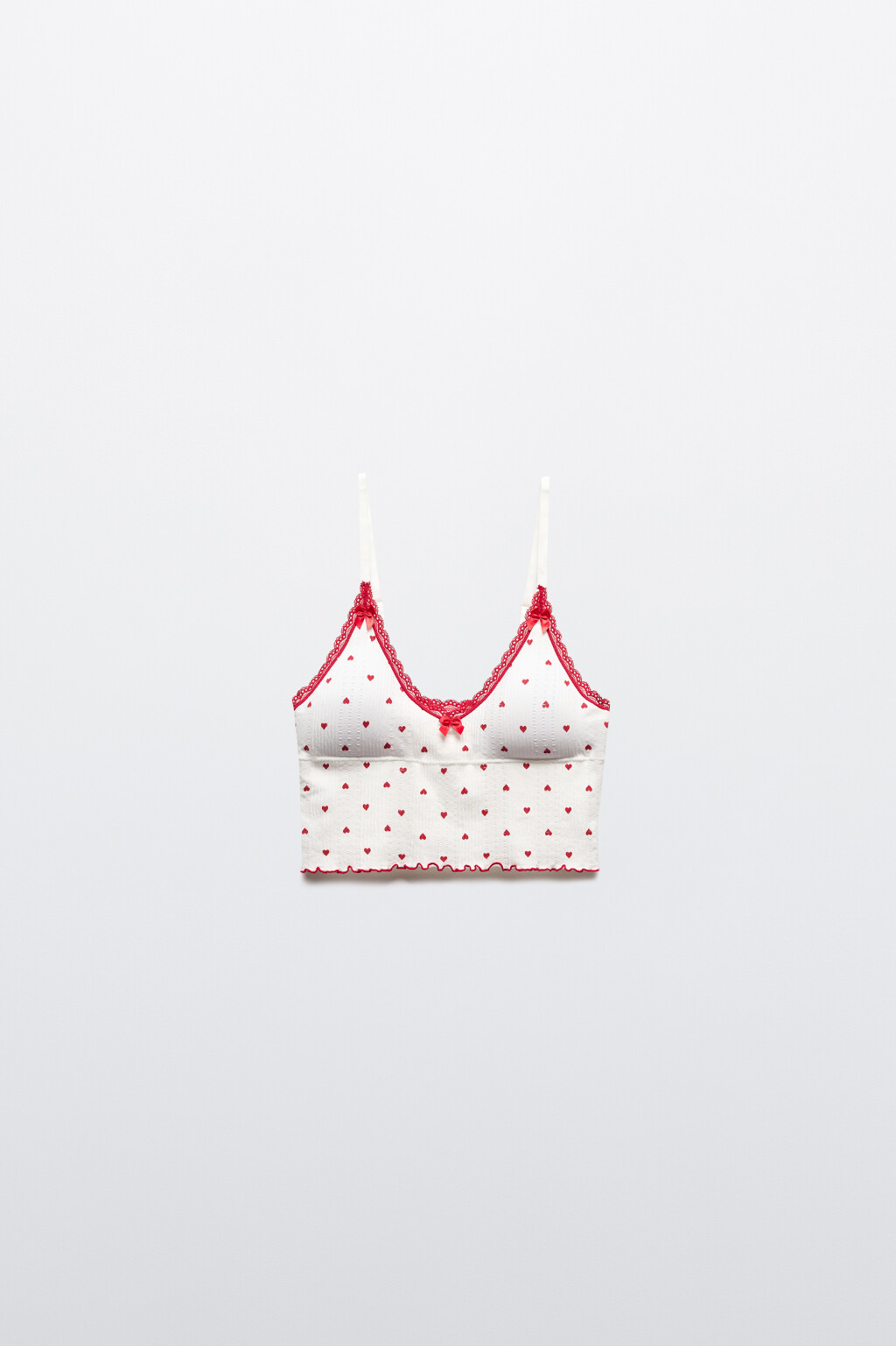 Майка домашняя бесшовная с принтом - цвет красный - 7