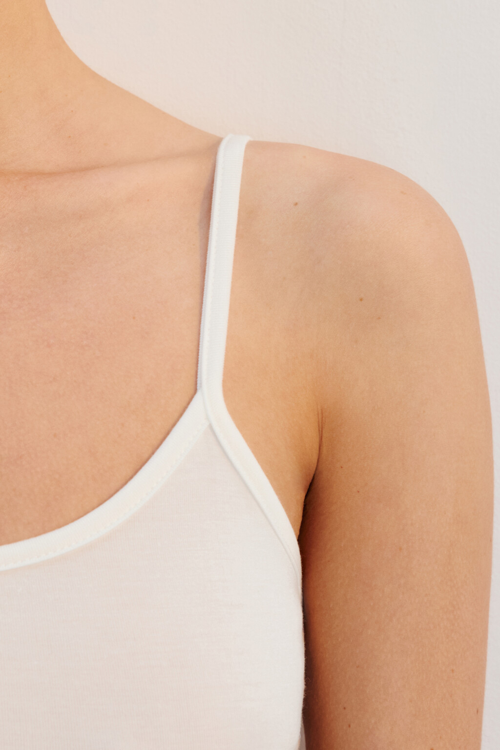 Топ-майка домашний из вискозы - цвет ванильный - 6