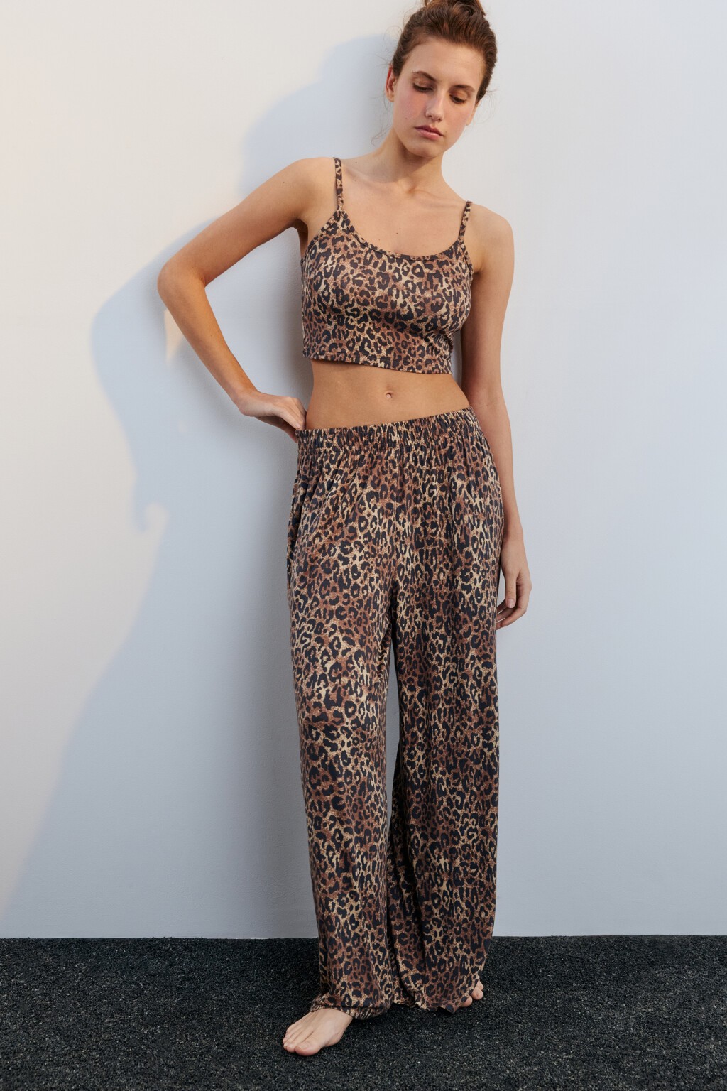 Топ-майка домашний из вискозы - цвет мультиколор - 4