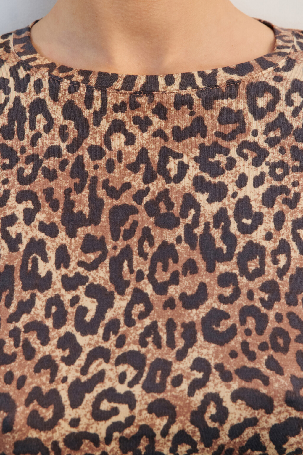 Лонгслив домашний укороченный из вискозы - цвет мультиколор - 5