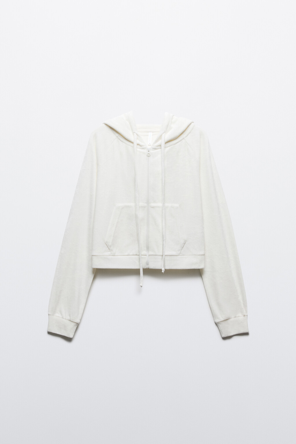 Худи-зипка домашняя из велюра - цвет ванильный - 7