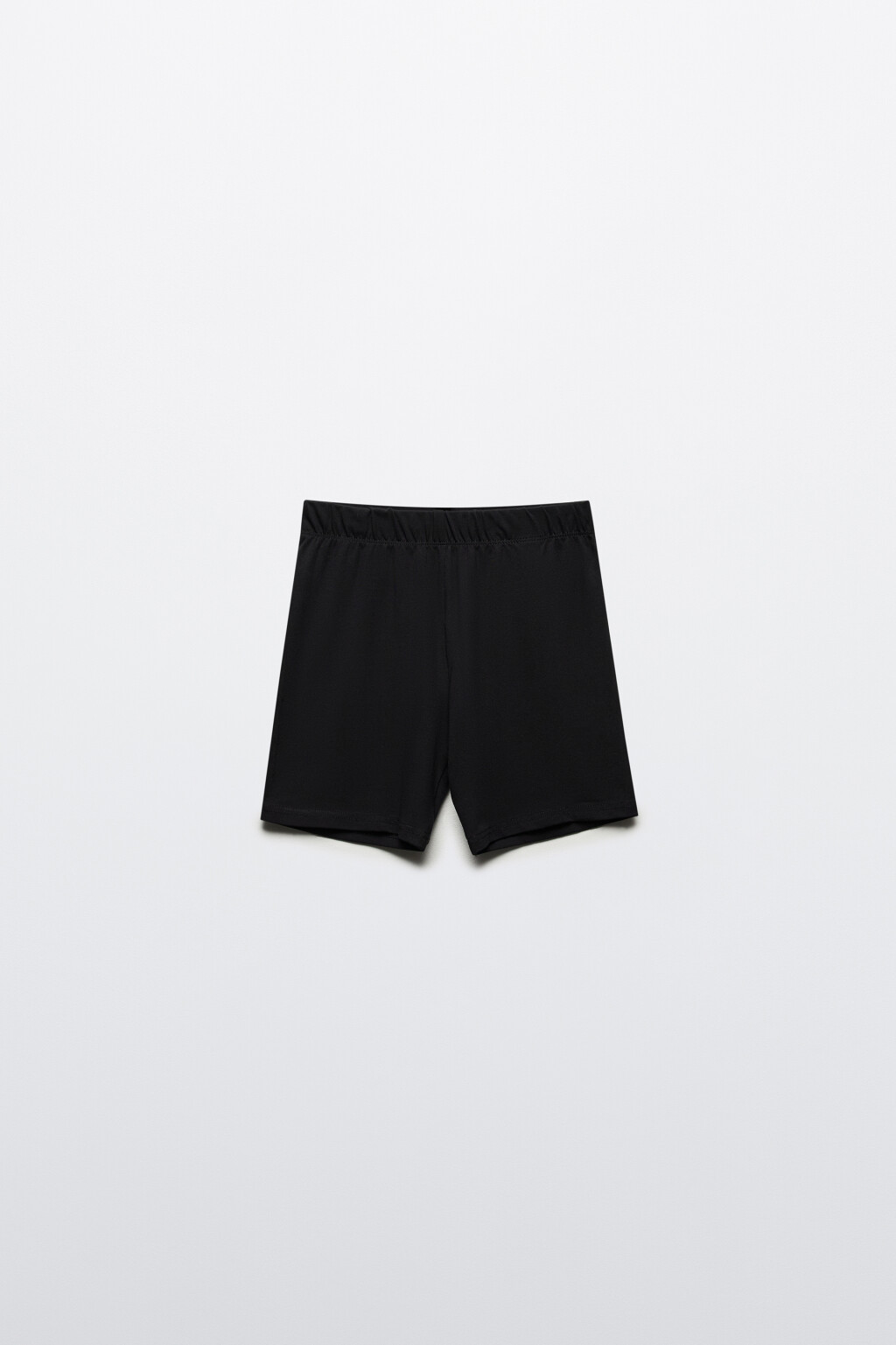 Шорты-велосипедки хлопковые гладкие - цвет черный - 7