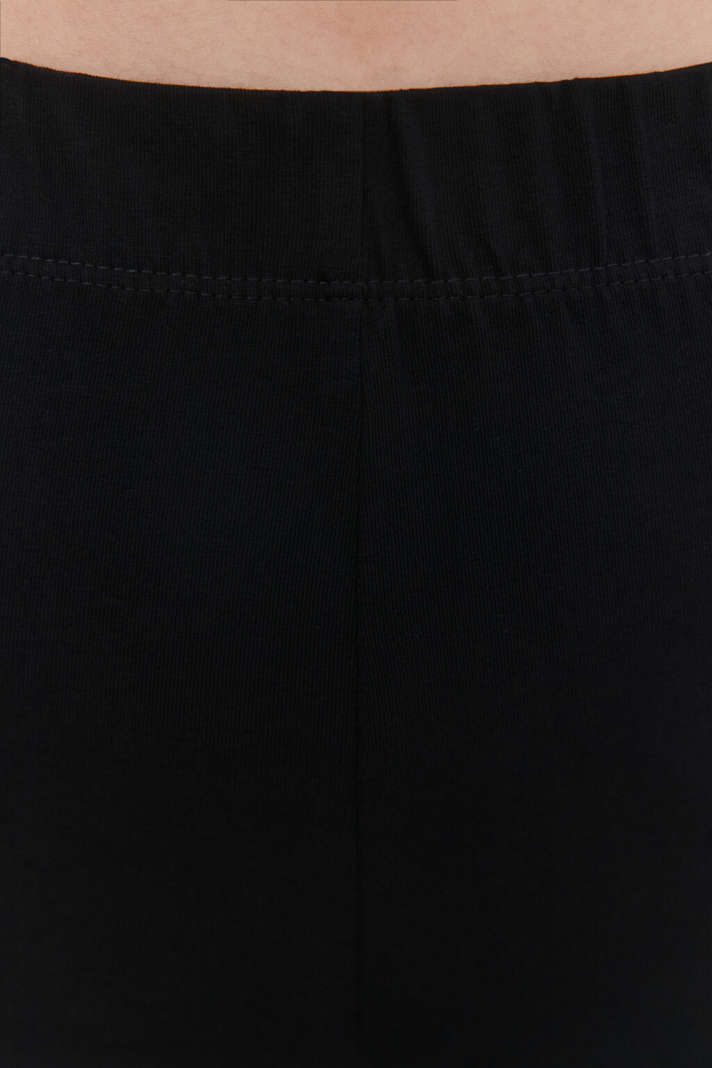 Шорты-велосипедки хлопковые гладкие - цвет черный - 5