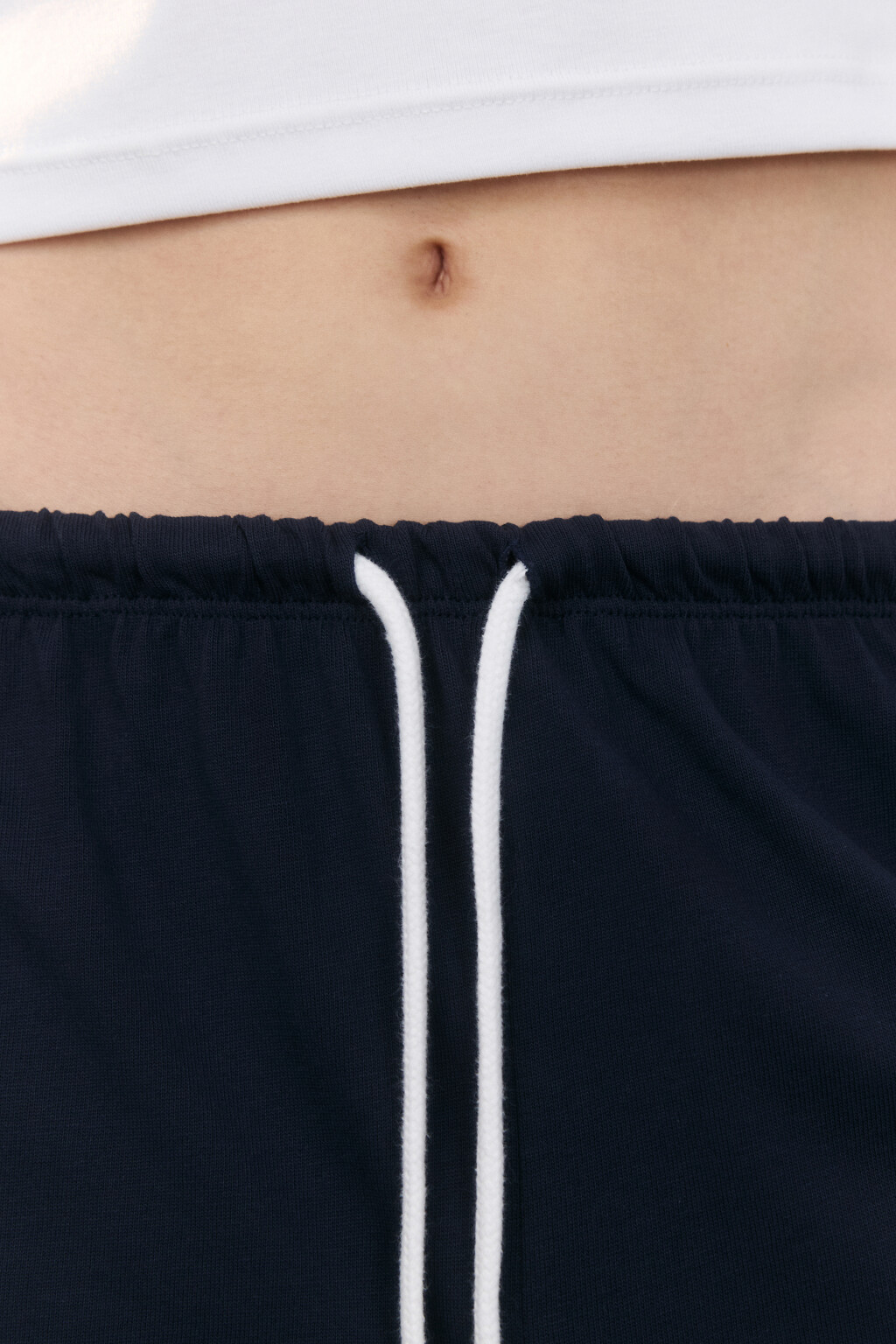 Шорты трикотажные на завязках - цвет синий - 6