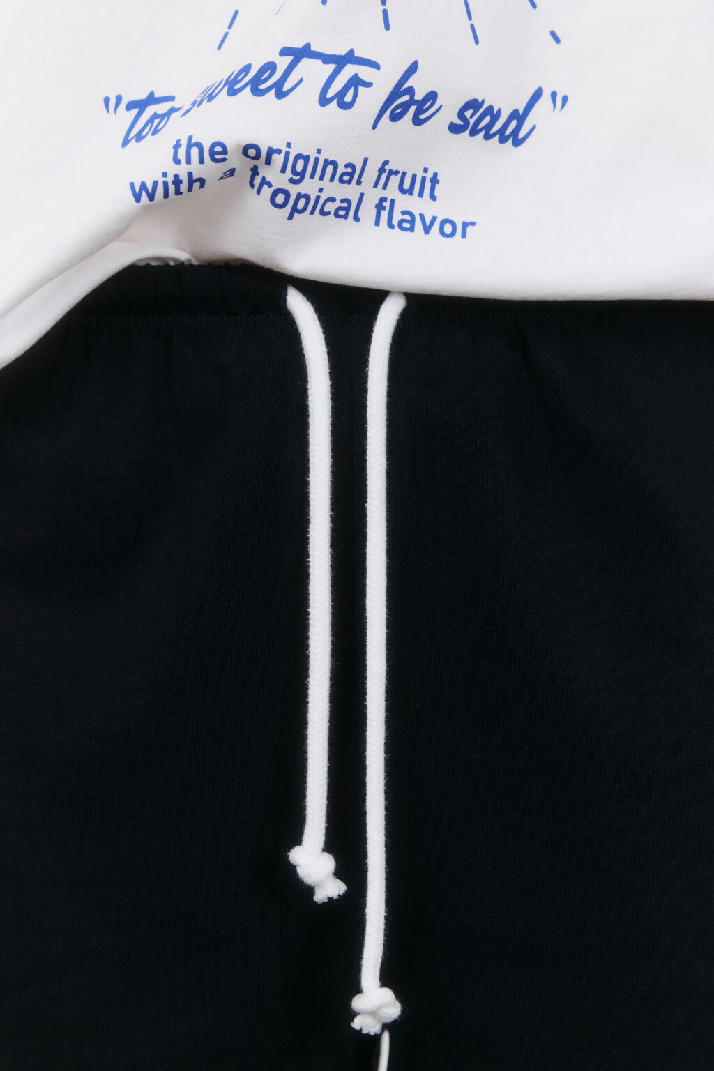 Шорты трикотажные на завязках - цвет черный - 6