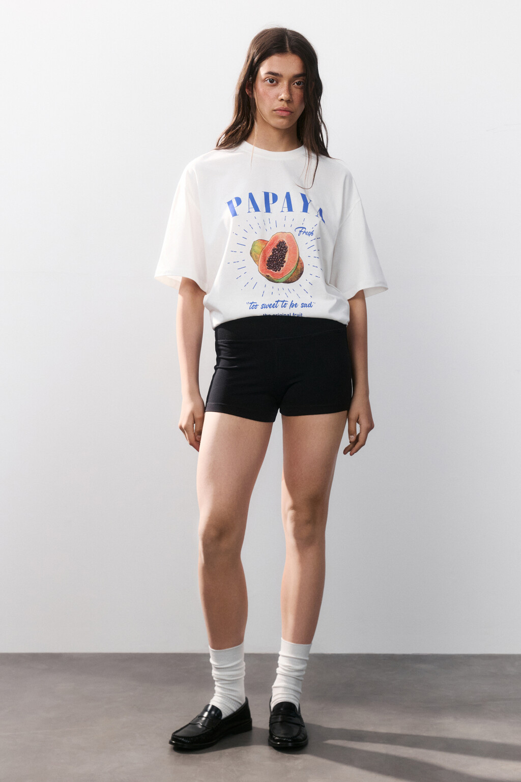 Шорты-велосипедки с широким поясом - цвет черный - 4