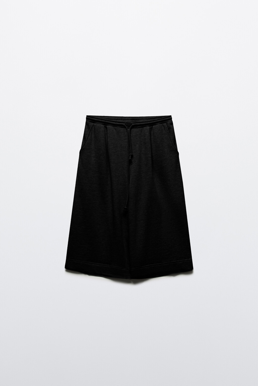 Шорты-бермуды трикотажные из футера - цвет черный - 7