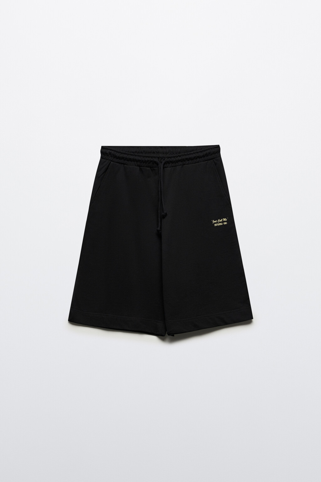 Шорты трикотажные с принтом - цвет черный - 7