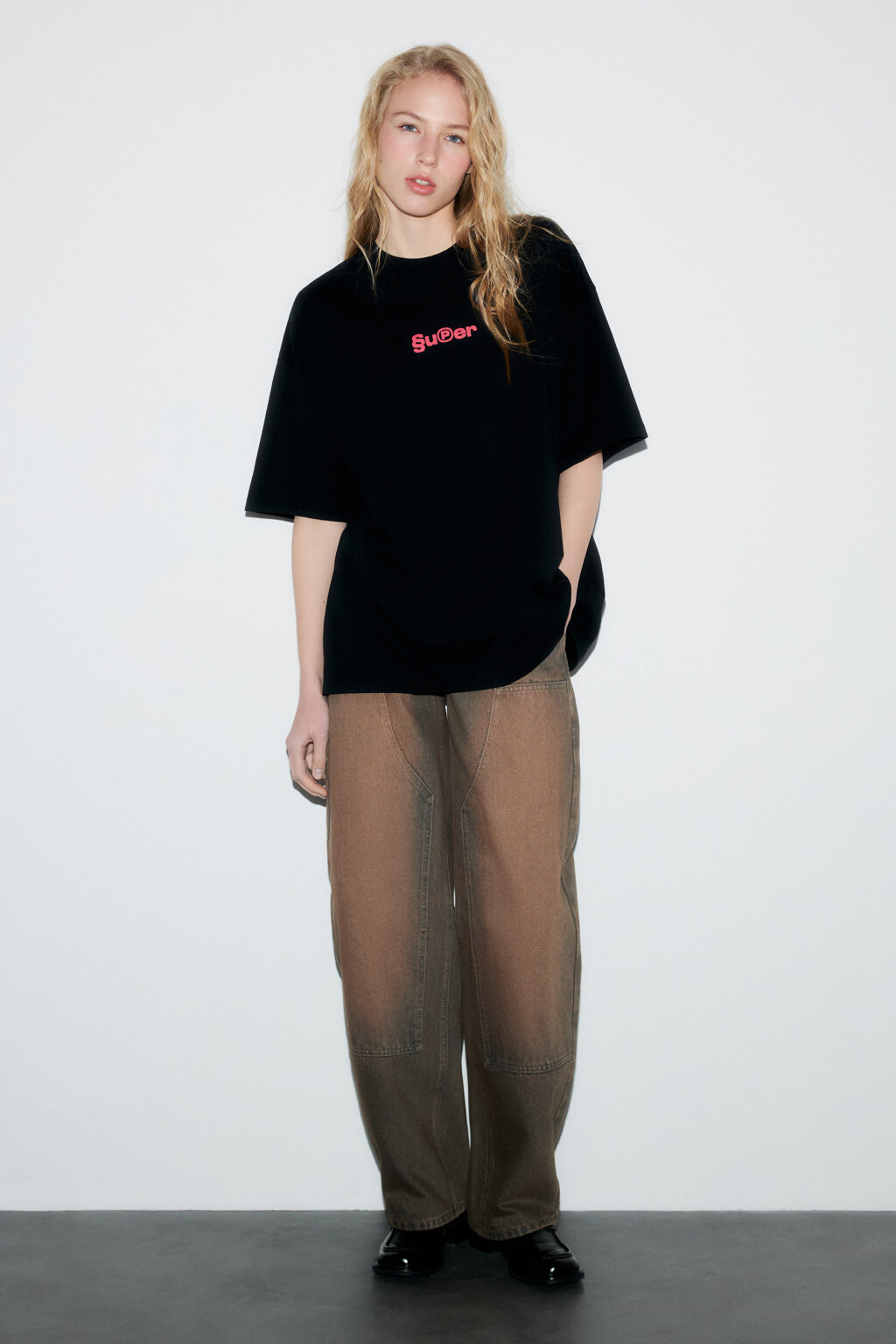 Футболка унисекс хлопковая с принтом - цвет черный - 4