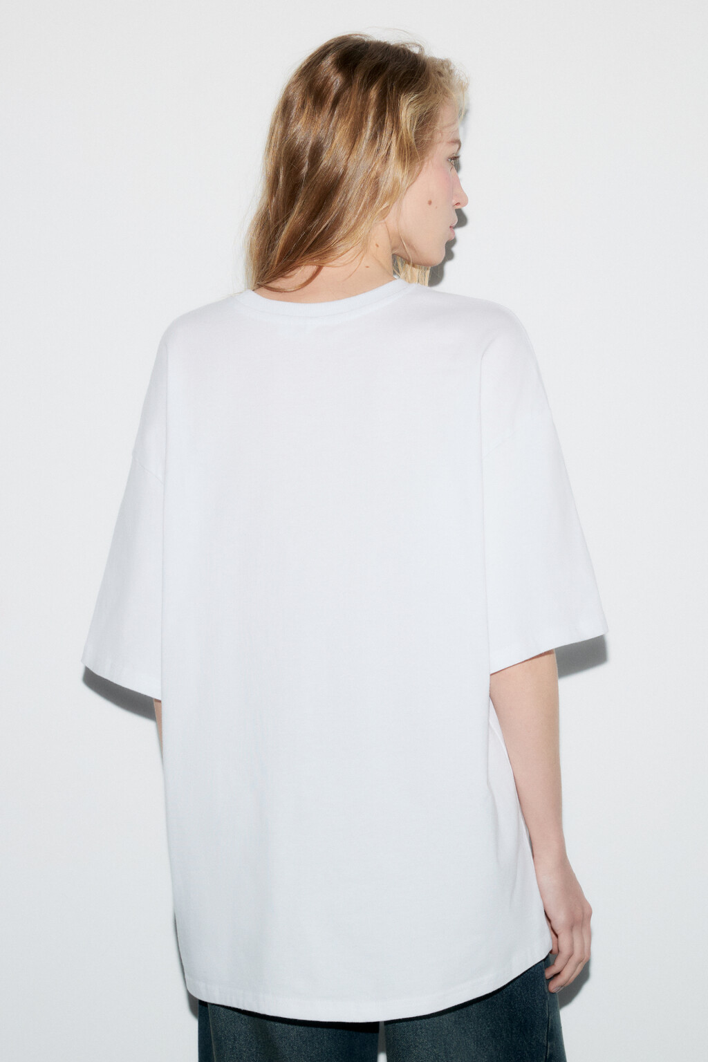 Футболка унисекс хлопковая с принтом - цвет белый - 3