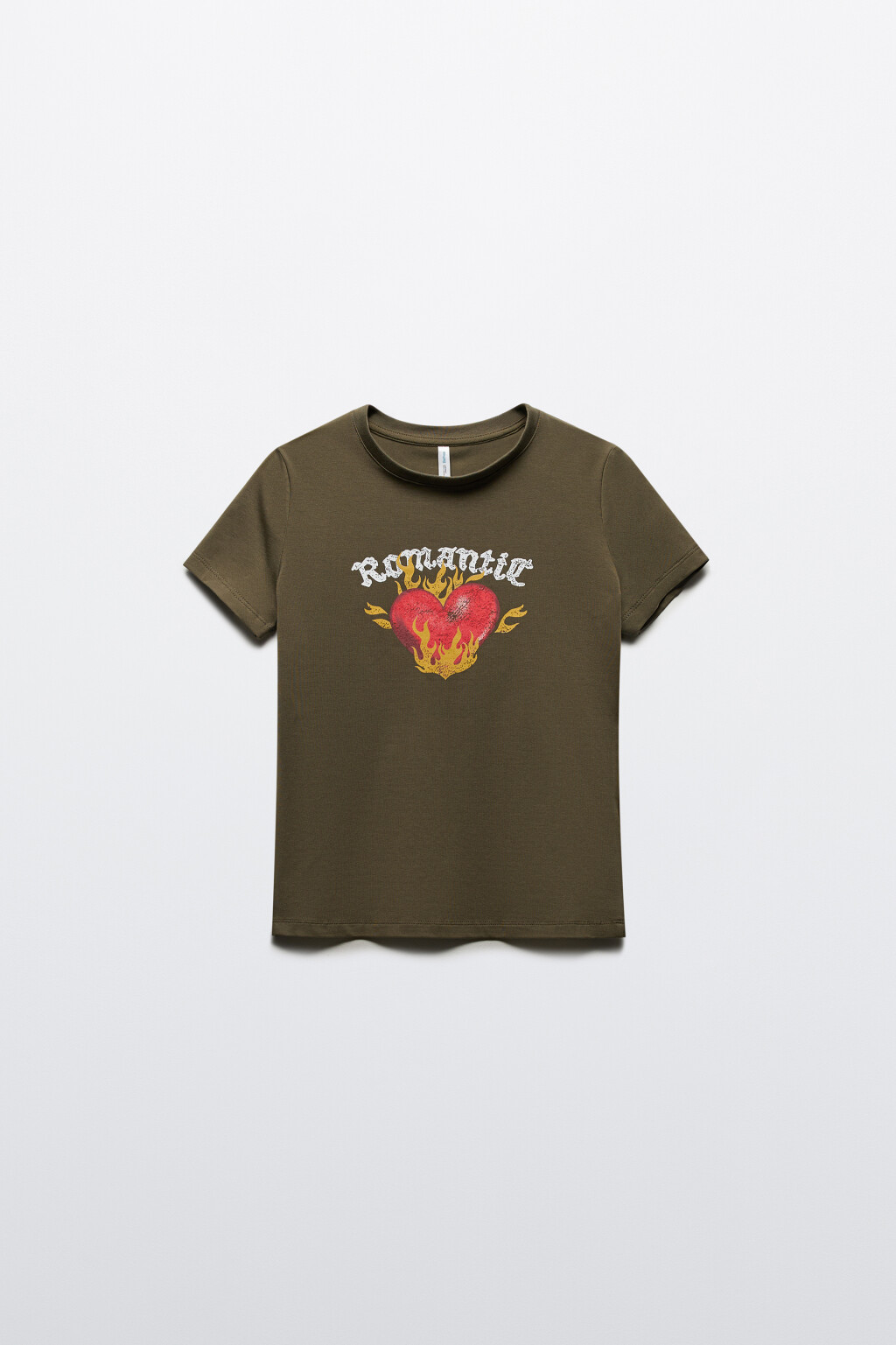 Футболка-топ хлопковая с принтом - цвет зеленый - 7