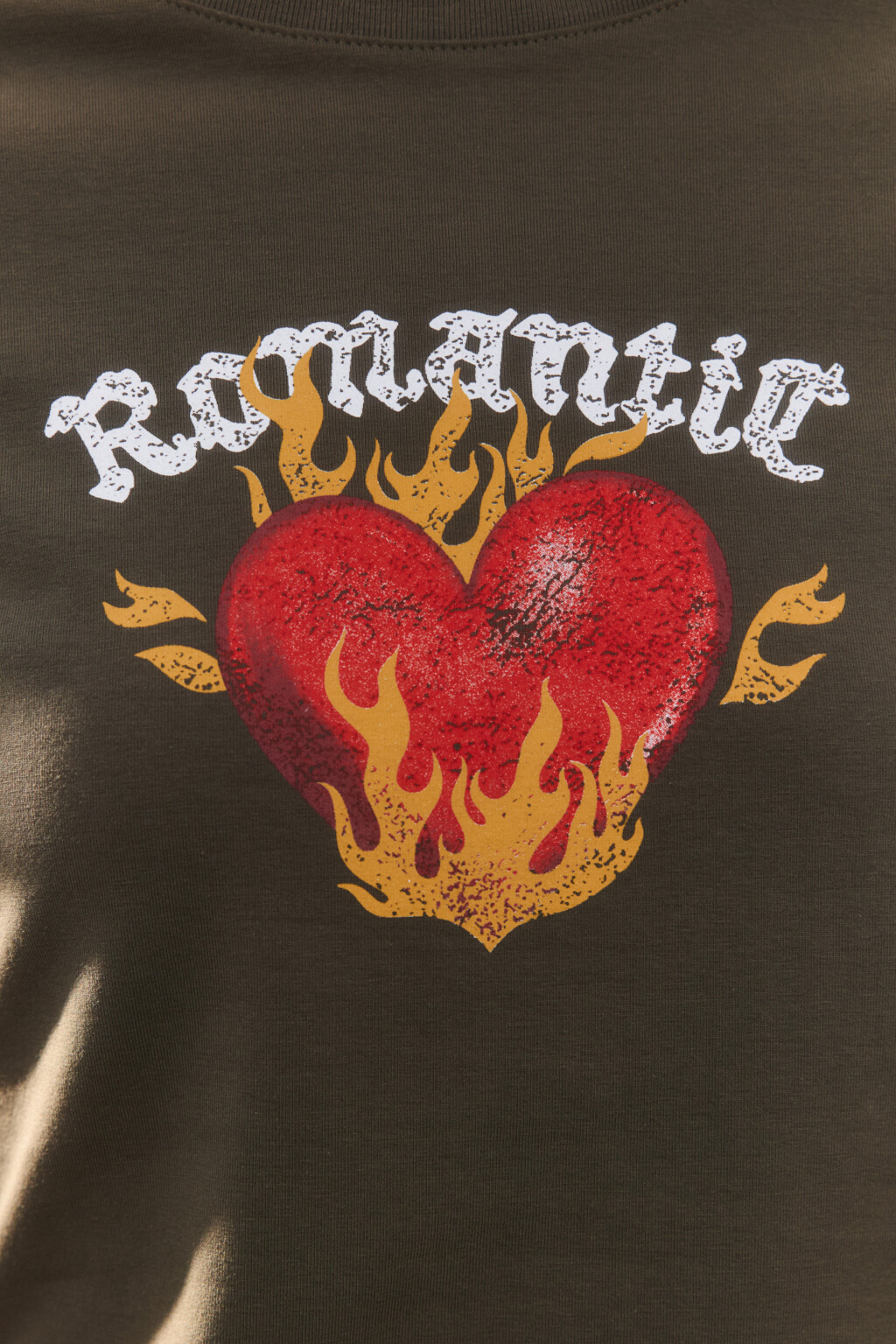 Футболка-топ хлопковая с принтом - цвет зеленый - 6