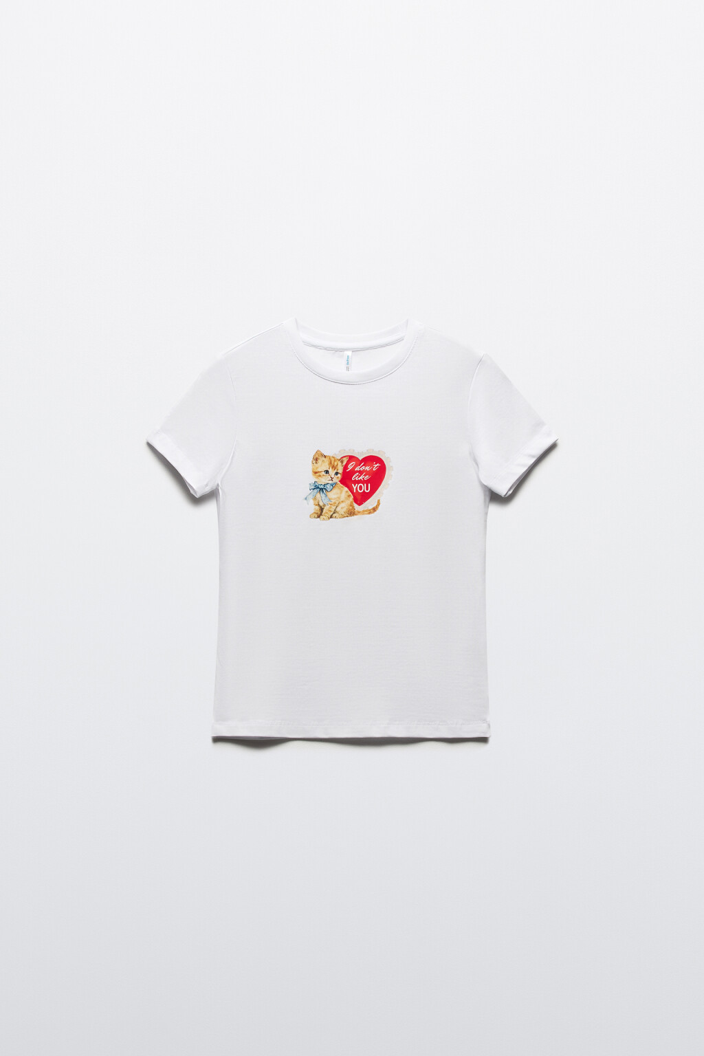 Футболка-топ хлопковая с принтом - цвет белый - 7