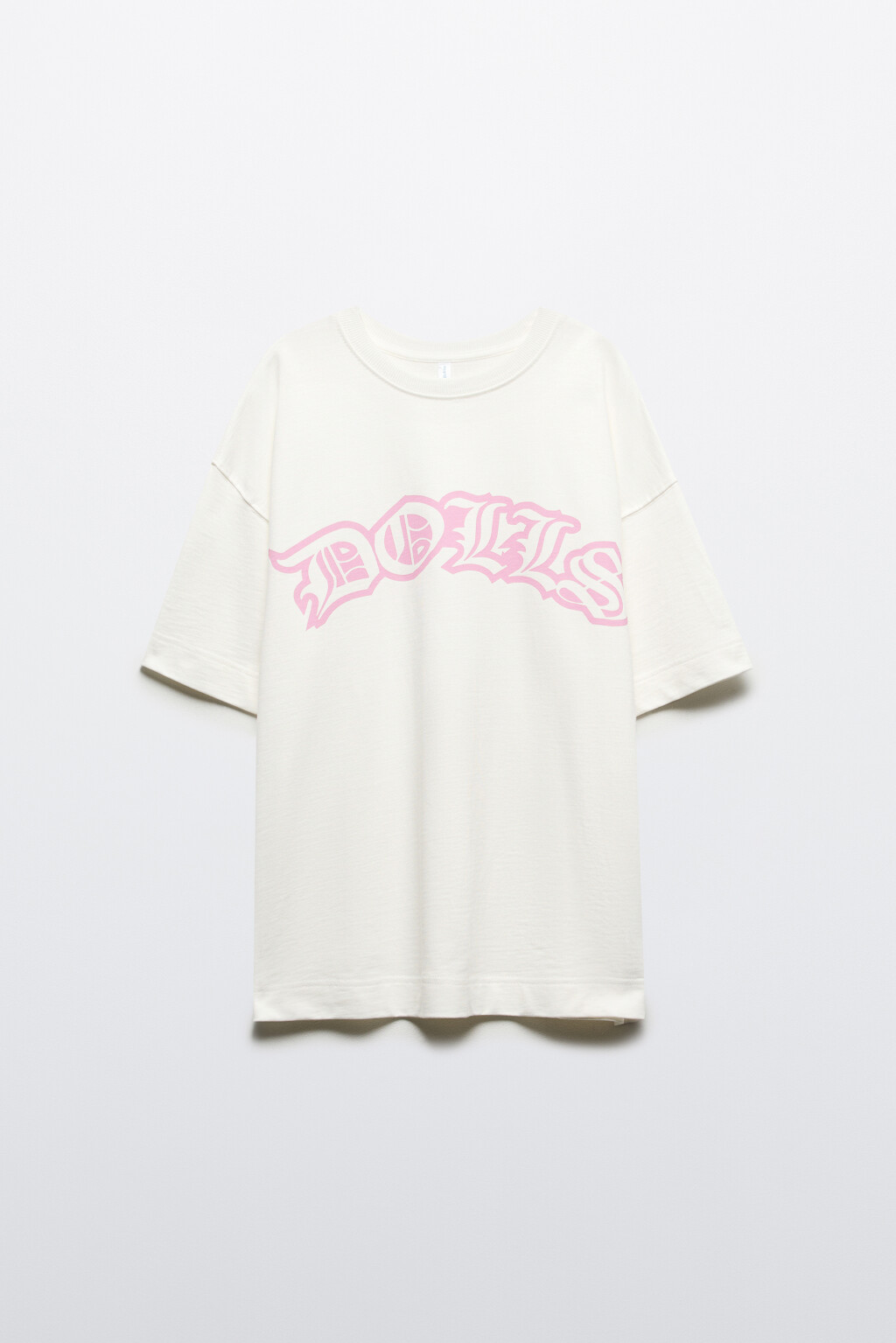 Футболка oversize удлиненная с принтом - цвет белый - 7