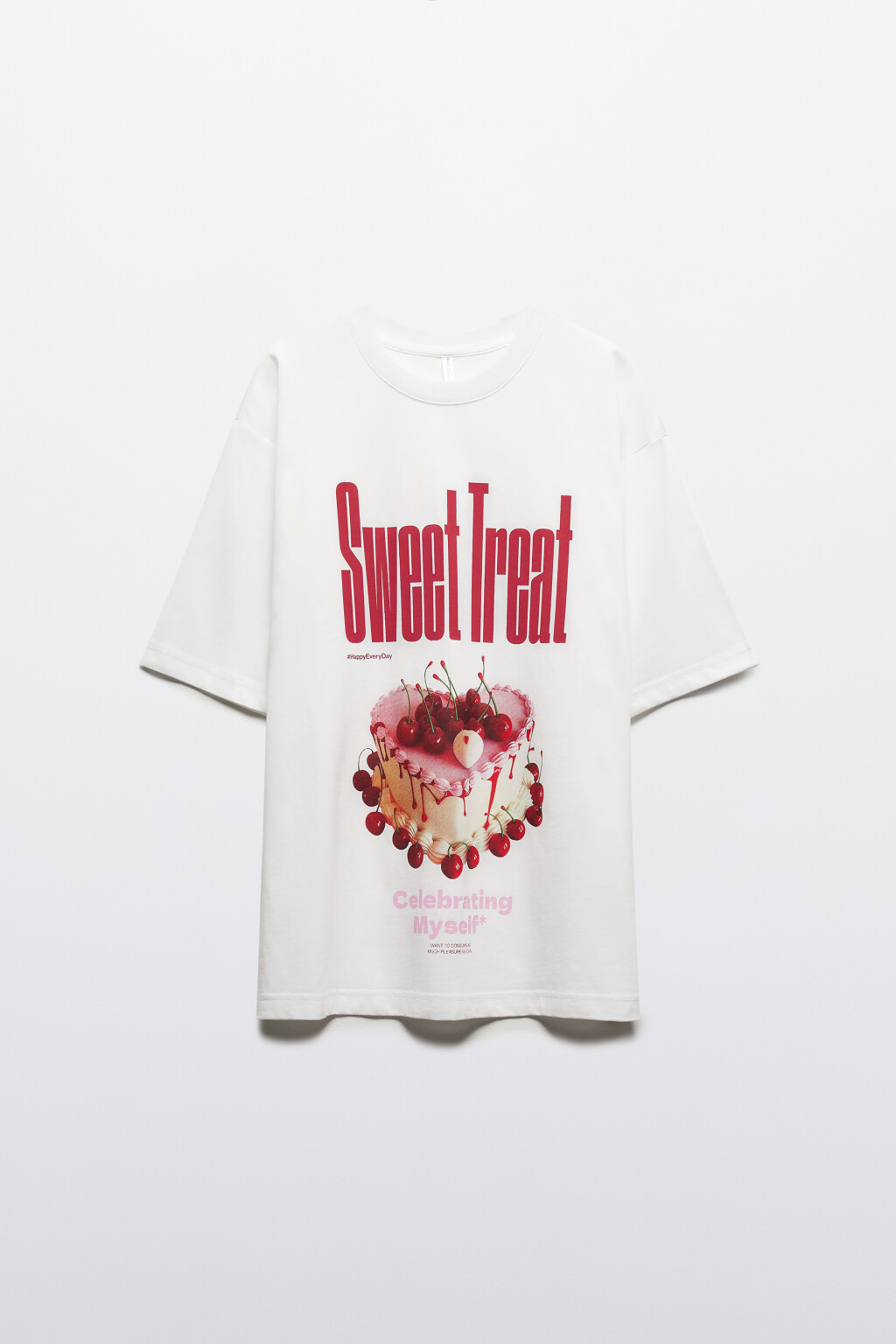 Футболка хлопковая с принтом - цвет белый - 7