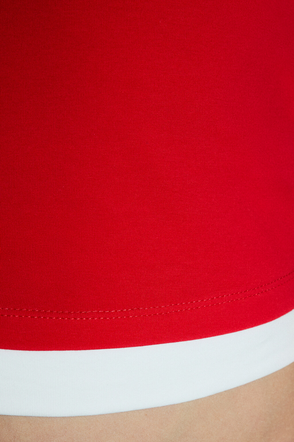 Топ-майка на бретельках с завязками на шее - цвет красный - 6