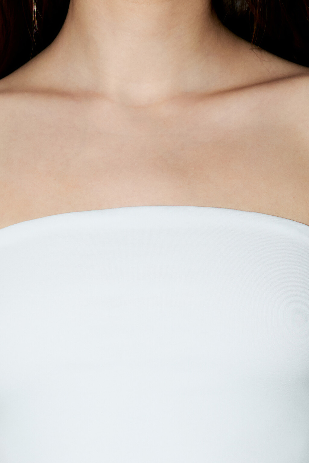 Топ-бандо хлопковый укороченный - цвет белый - 5