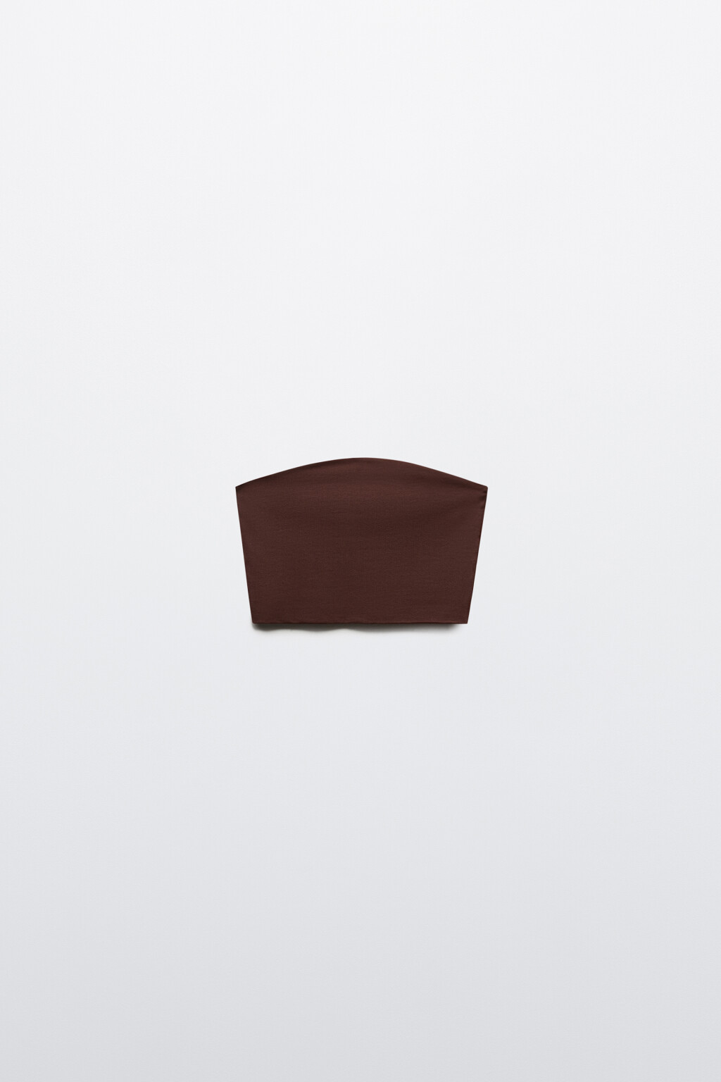 Топ-бандо хлопковый укороченный - цвет коричневый - 7