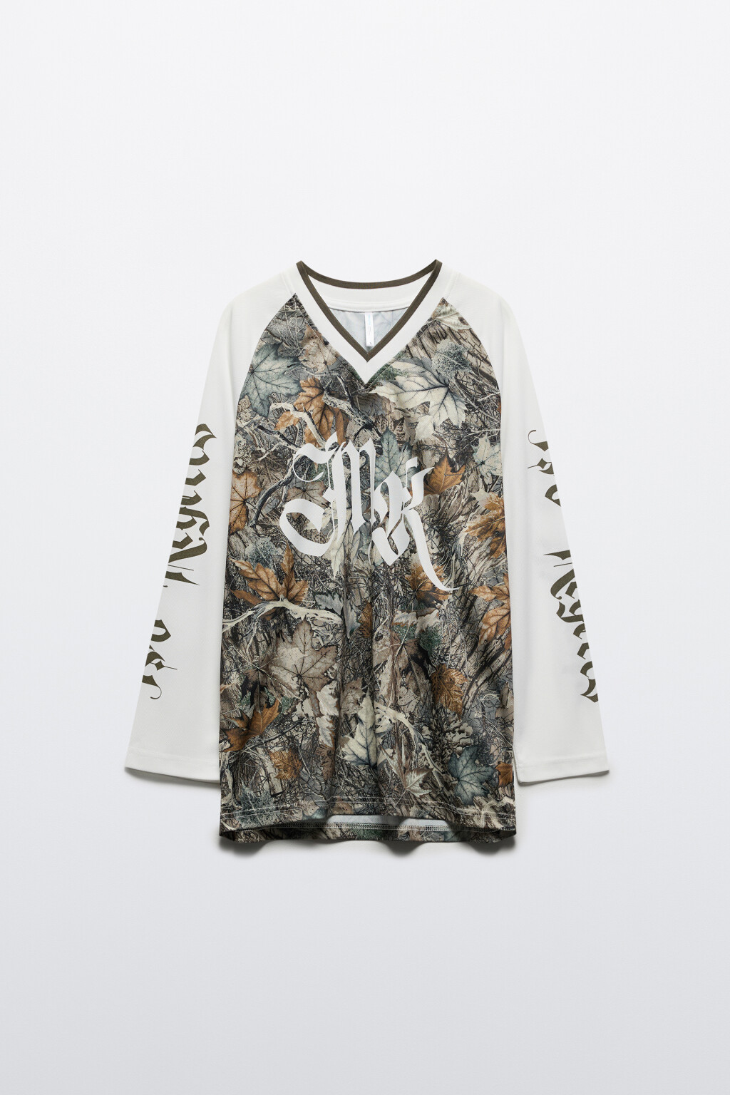 Лонгслив-джерси oversize с принтом - цвет зеленый - 7