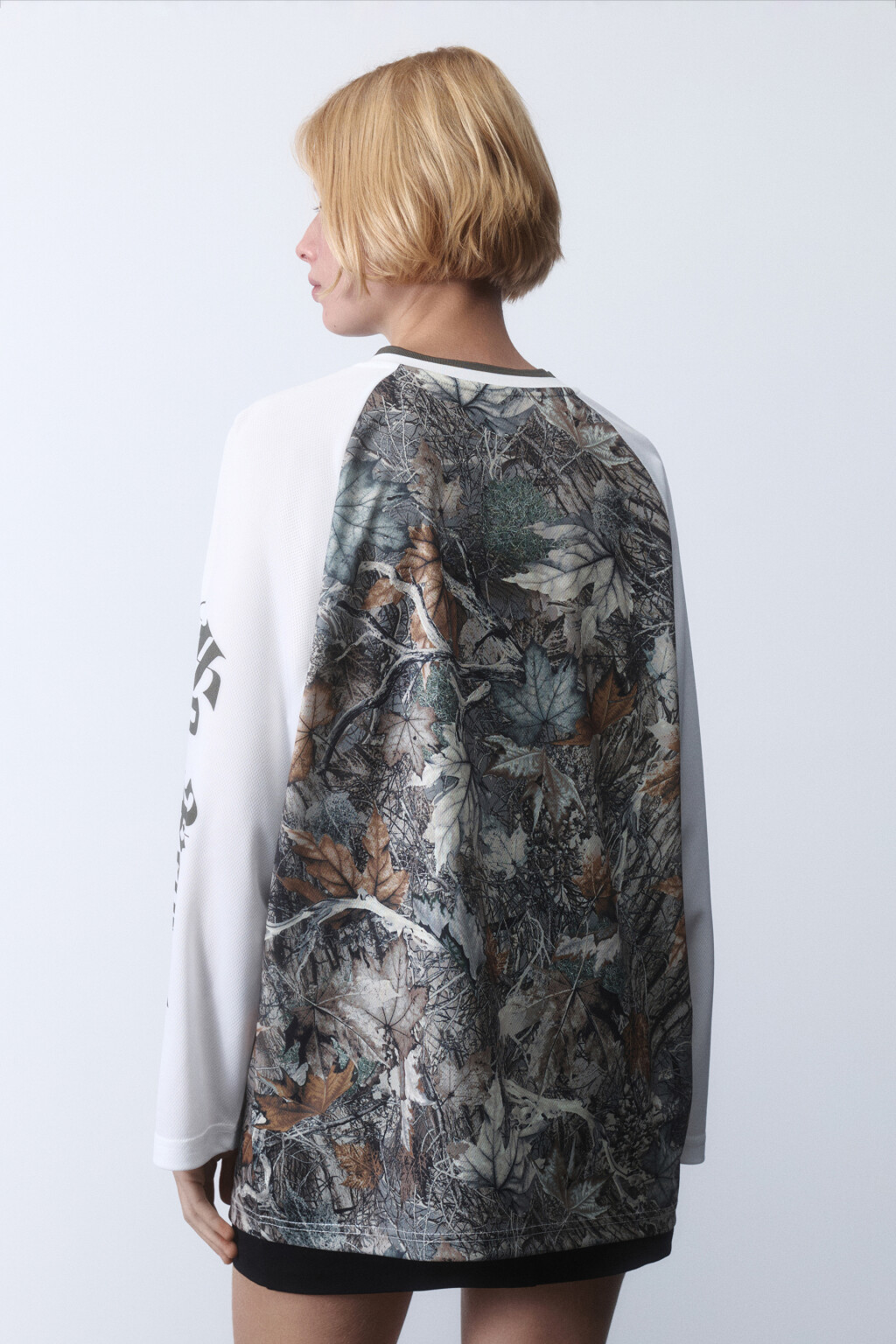 Лонгслив-джерси oversize с принтом - цвет зеленый - 3