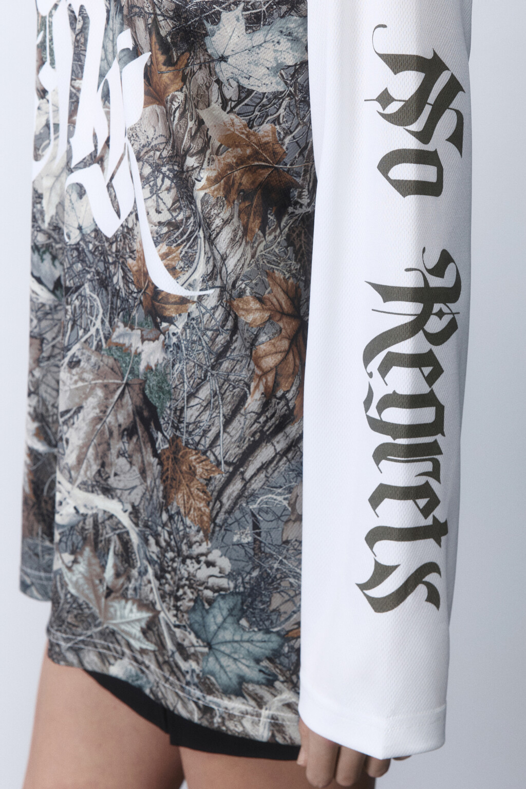 Лонгслив-джерси oversize с принтом - цвет зеленый - 6