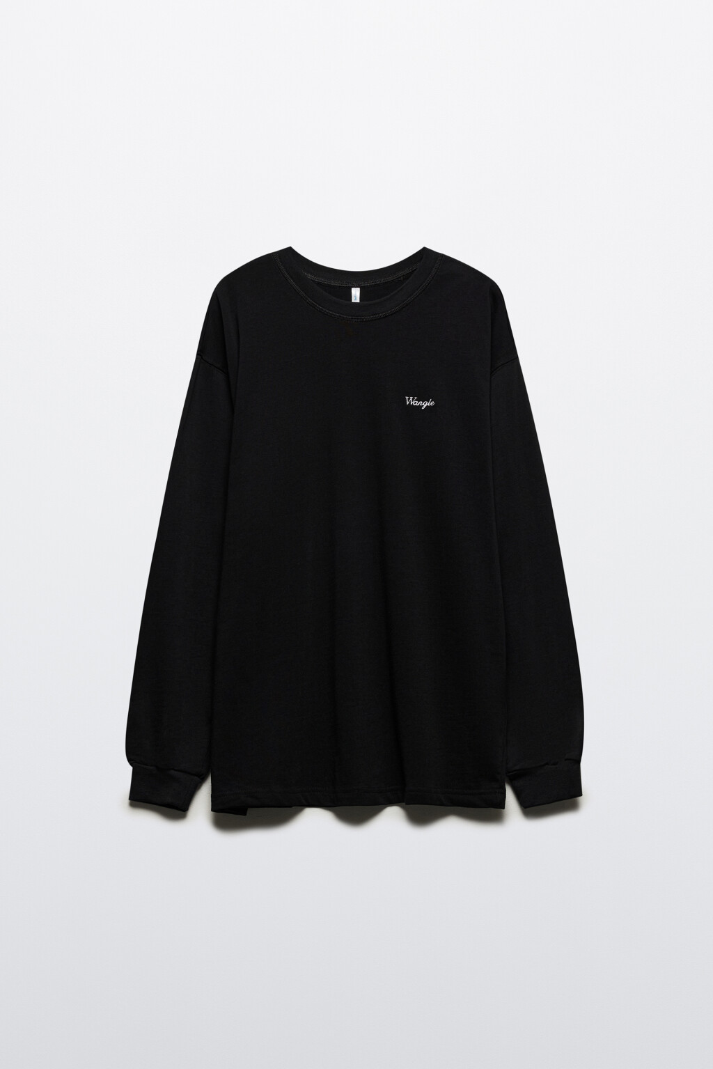 Лонгслив хлопковый с вышивкой - цвет черный - 7