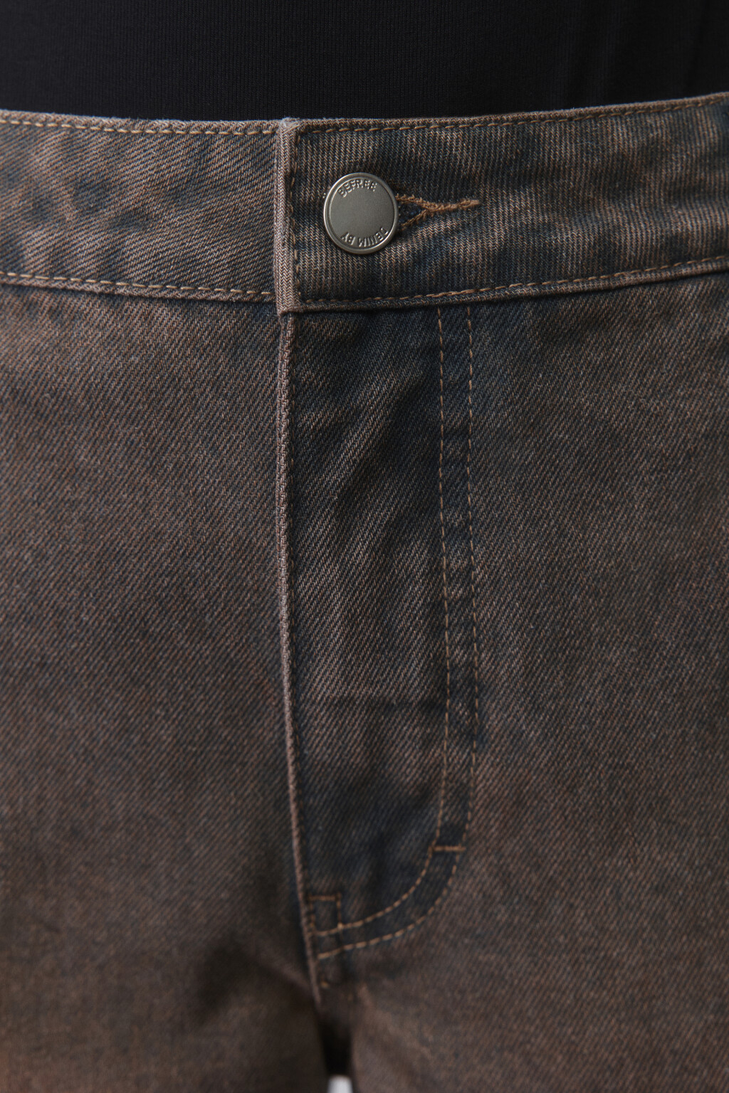 Джинсы cargo fit с накладными карманами - цвет голубой - 4