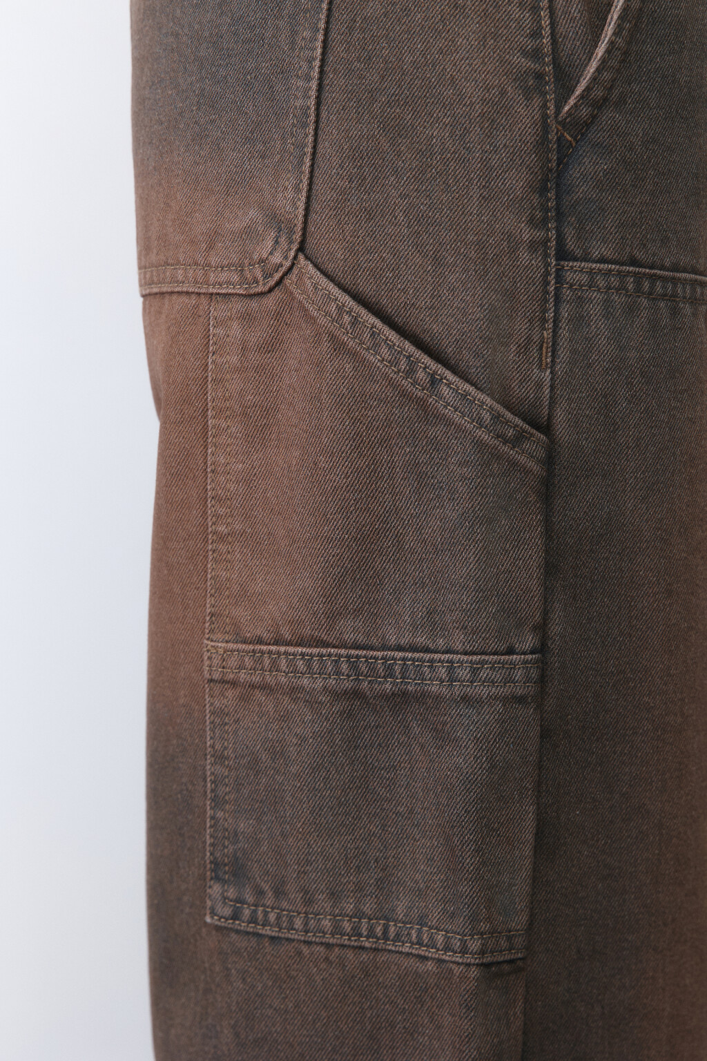 Джинсы cargo fit с накладными карманами - цвет голубой - 6