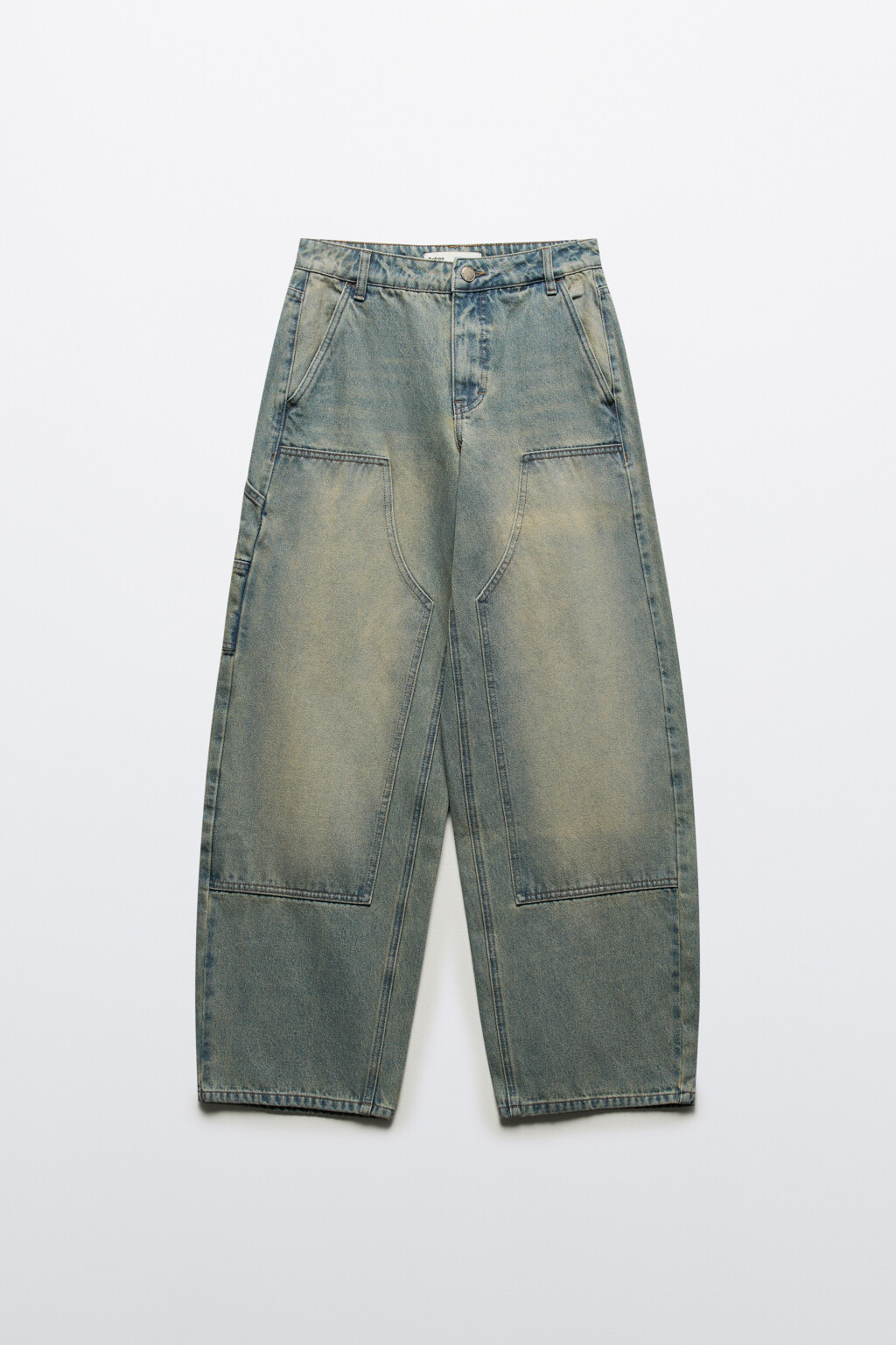 Джинсы cargo fit с накладными карманами - цвет синий - 7