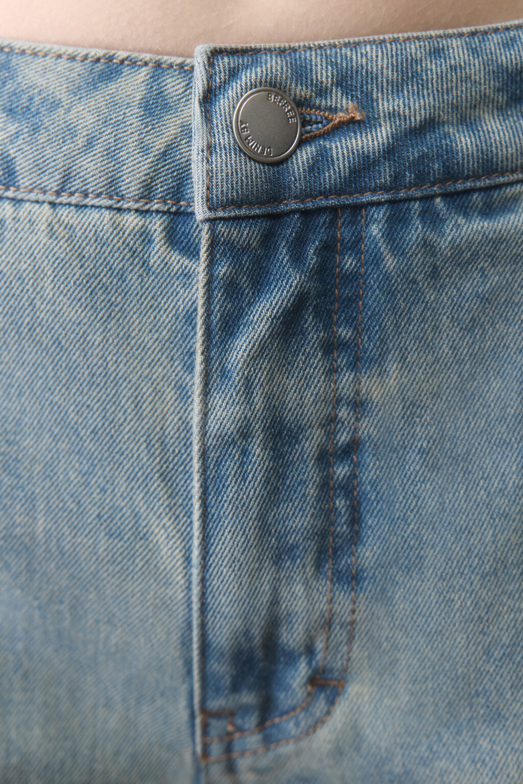 Джинсы cargo fit с накладными карманами - цвет синий - 5