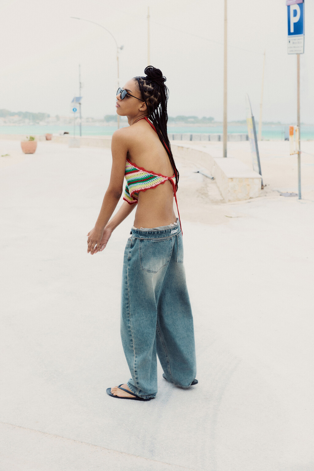 Джинсы baggy fit с низкой посадкой - цвет темный тинт - 9