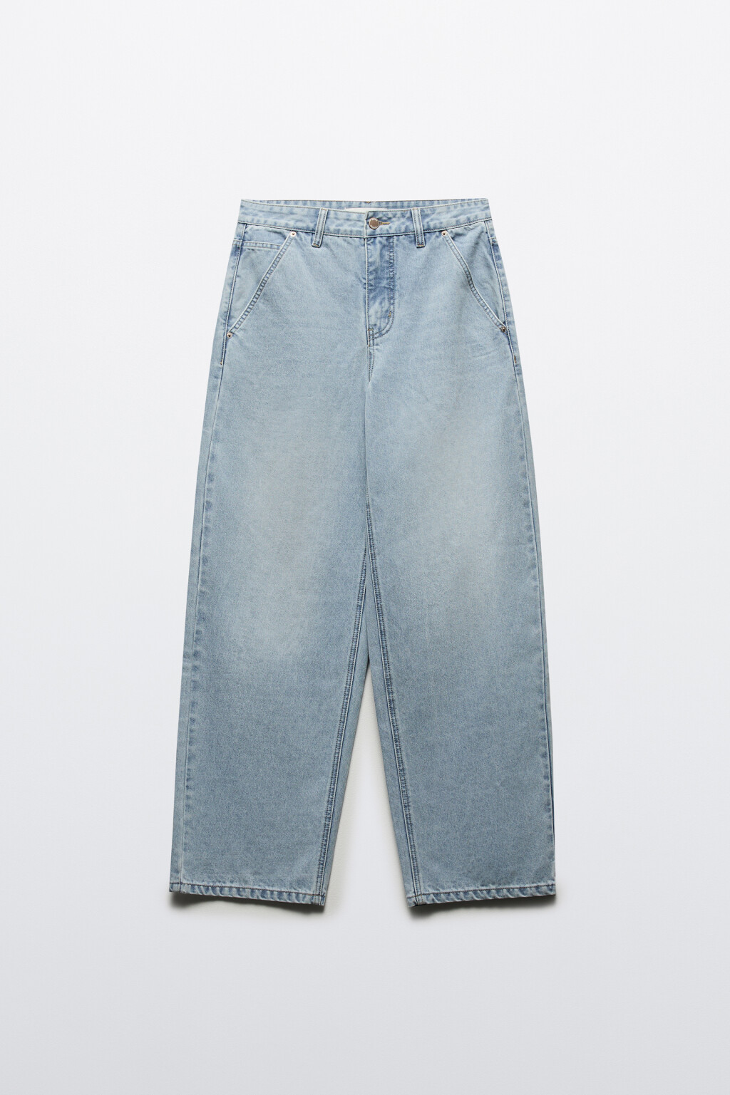 Джинсы baggy fit со средней посадкой - цвет голубой - 8