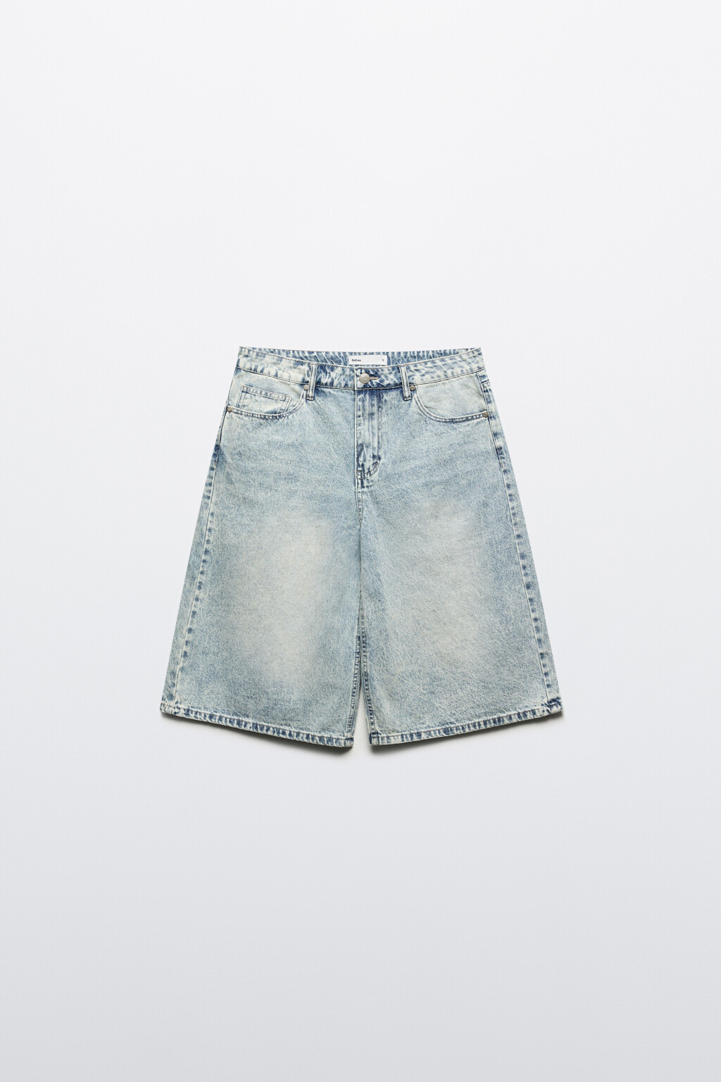 Шорты-бермуды джинсовые с низкой посадкой - цвет синий - 8